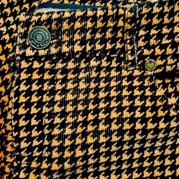 Vera Wang Princess Houndstooth Corduroy Skinny Jeans - Picture 3 of 3